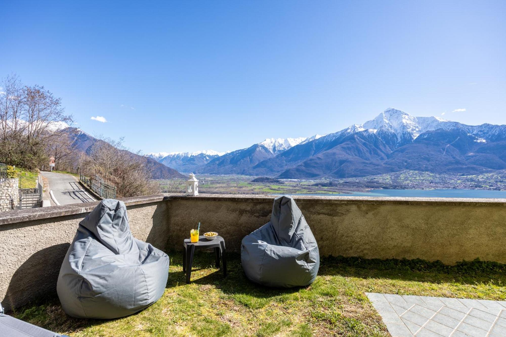 Lago Di Como - Luxury Panoramic Garden - Free Wifi Villa Gera Lario Buitenkant foto